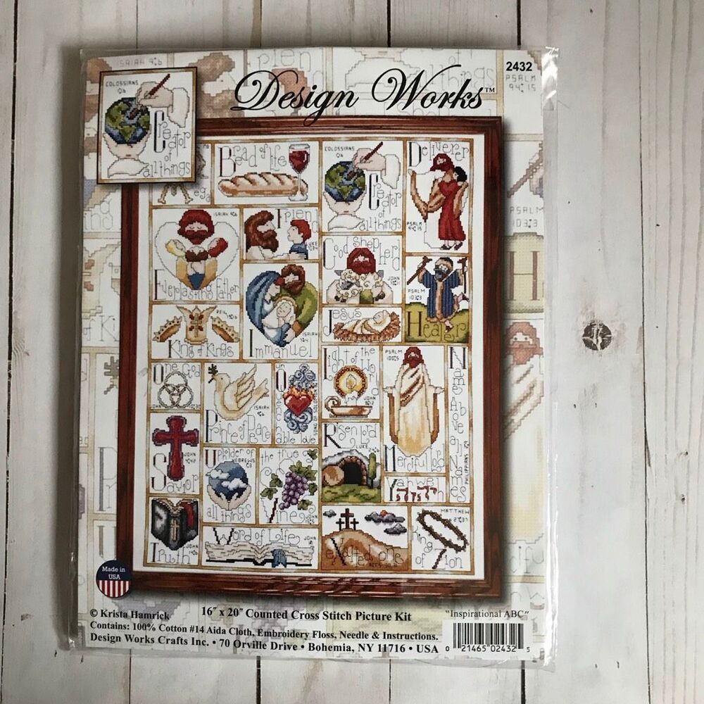 Design Works 2432 Counted Cross Stitch kit New Inspirational ABC religious